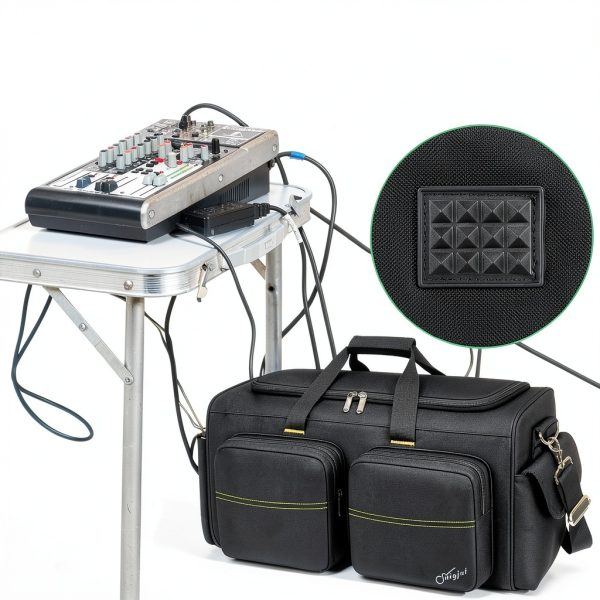 Snigjat DJ Mixer Bag Green Polyester Design-4