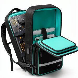 DJ Controller Backpack Black 900D Polyester Travel-0