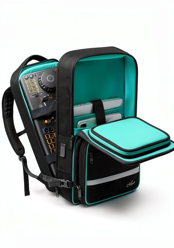 DJ Controller Backpack Black 900D Polyester Travel-0