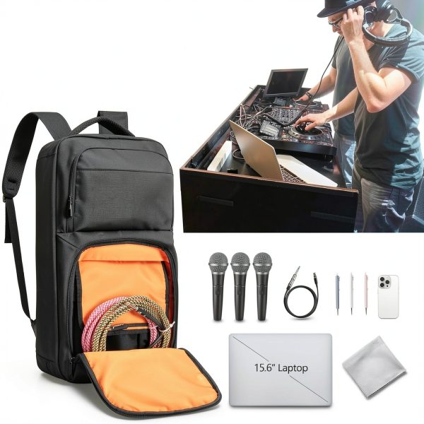 Rexmica DJ Controller Backpack Nylon Design Black-6