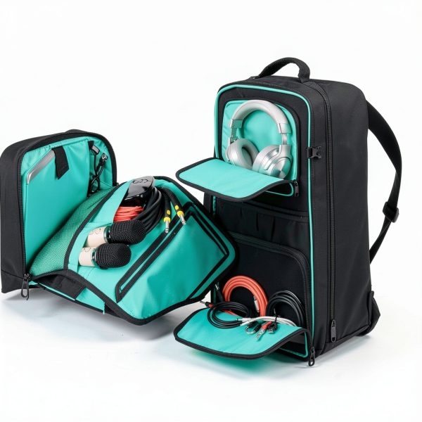 DJ Controller Backpack Black 900D Polyester Travel-4