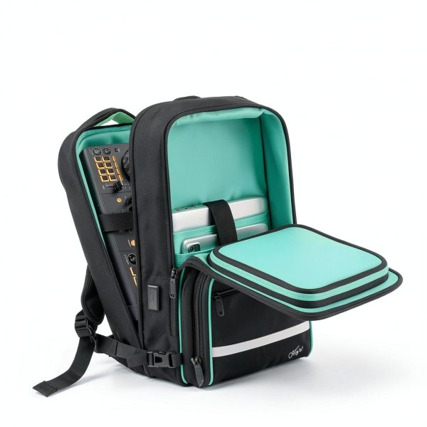 DJ Controller Backpack Black 900D Polyester Travel-3