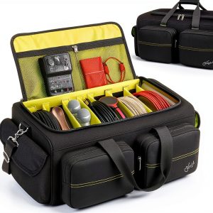 Snigjat DJ Mixer Bag Green Polyester Design-0