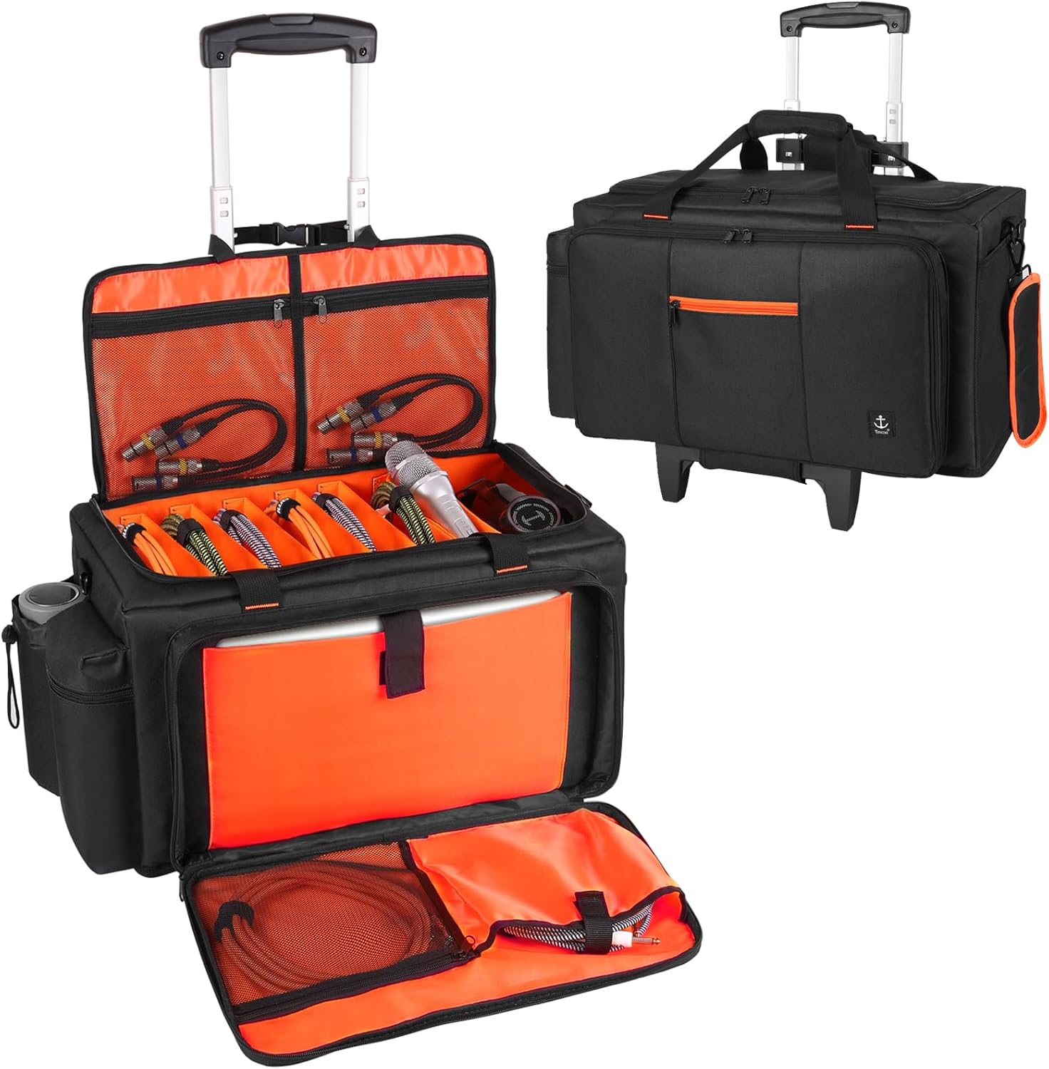DJ Equipment Bag with foldable trolley