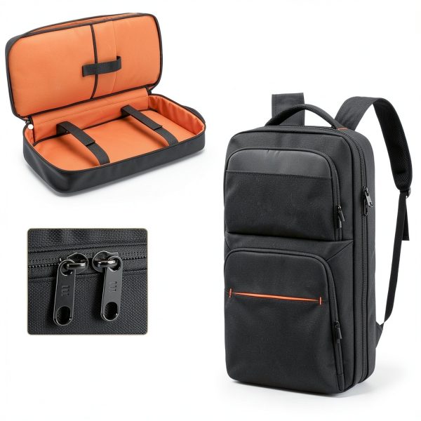 Rexmica DJ Controller Backpack Nylon Design Black-4