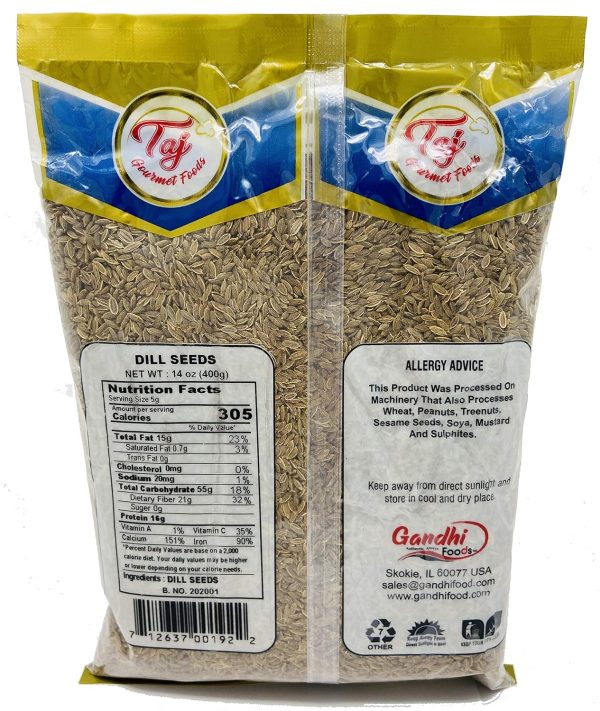 Taj Gourmet Dill Seed Spice 14 Ounce Bag for Pickling-1
