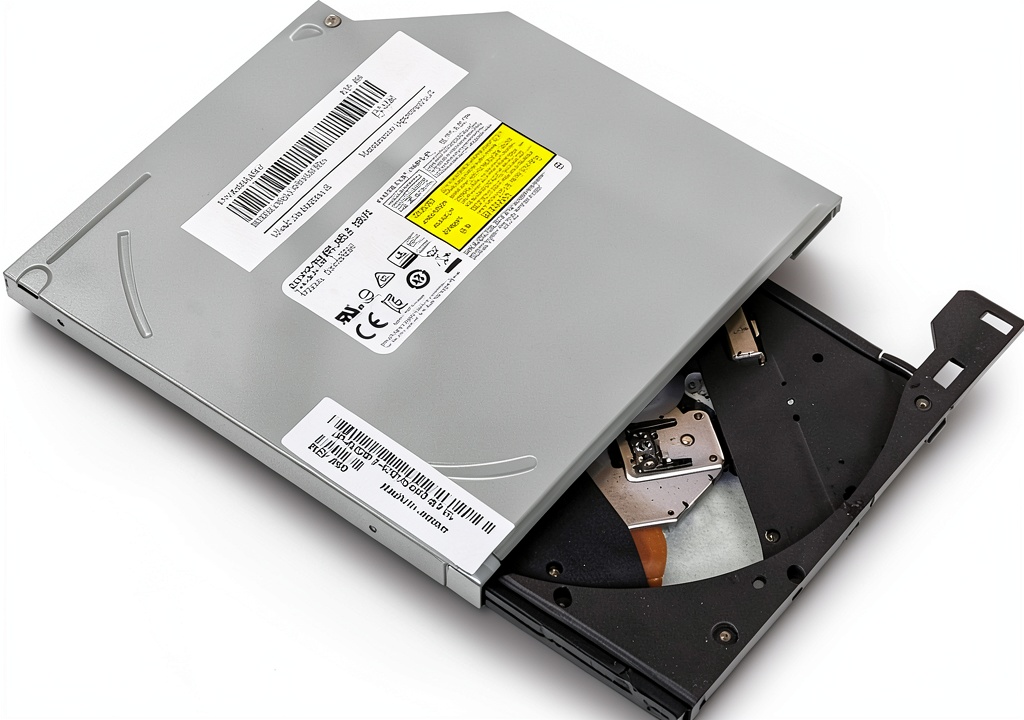 Installing Generic Internal CD DVD Drive for Windows Laptops PCs on a wooden desk
