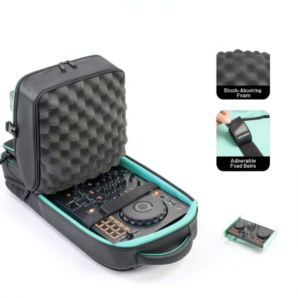 DJ Controller Backpack Black 900D Polyester Travel-2