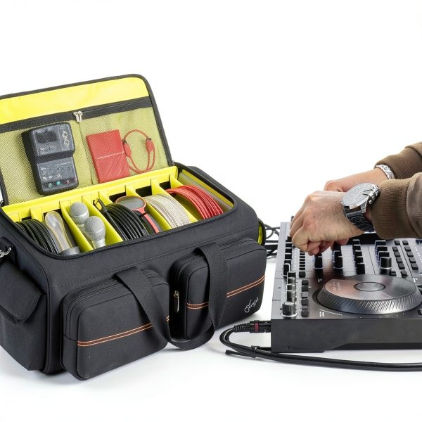 Snigjat DJ Mixer Bag Green Polyester Design-6