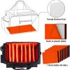 DJ Equipment Bag Orange Nylon Foldable Trolley-3