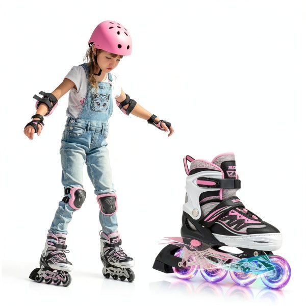 Kids Inline Skates 2PM Sports Aluminum Pink-1