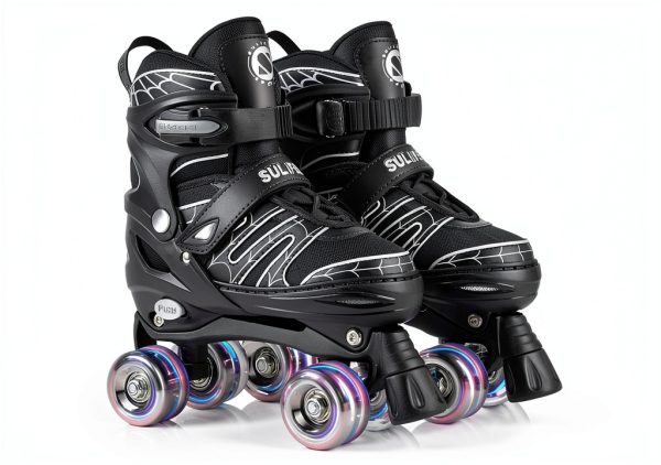 SULIFEEL Roller Skates SF-ZZX9001 Adjustable Light-Up Web Small-0