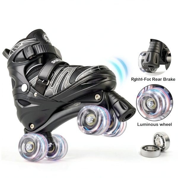 SULIFEEL Roller Skates SF-ZZX9001 Adjustable Light-Up Web Small-3
