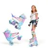 MammyGol Kids Roller Skates Model 2CC281 Butterfly Purple Large-4