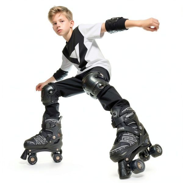 SULIFEEL Roller Skates SF-ZZX9001 Adjustable Light-Up Web Small-5