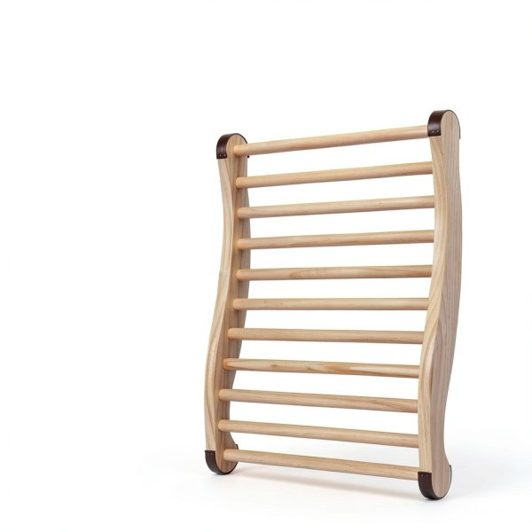 Sauna Backrest Klenz Mate S-Shaped with Non-Slip Pads White Cedar-1