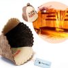 Wool Sauna Hat Mafia Luxury Banya Cap for Men Women Grey Large-3