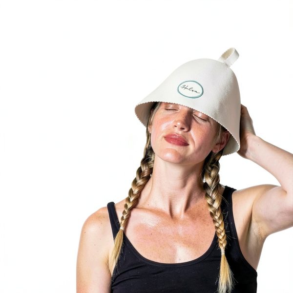Sauna Hat Halsa 100 Percent Merino Wool Unisex Grey Sauna Cap-1