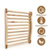 2pcs Sauna backrest，Sauna backrest Infrared，Infrared Sauna Accessories，Suitable for Sauna Rooms and Bucket Style Sauna backrests,18 x 12 Inch，Comfortable, Ergonomic s-Shaped-2