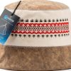 SHSH trade group Ukrainian Wool Sauna Hat Ornament Vyshyvanka Bucket Banya Sauna Hat for Women and Men to Protect Hair-0