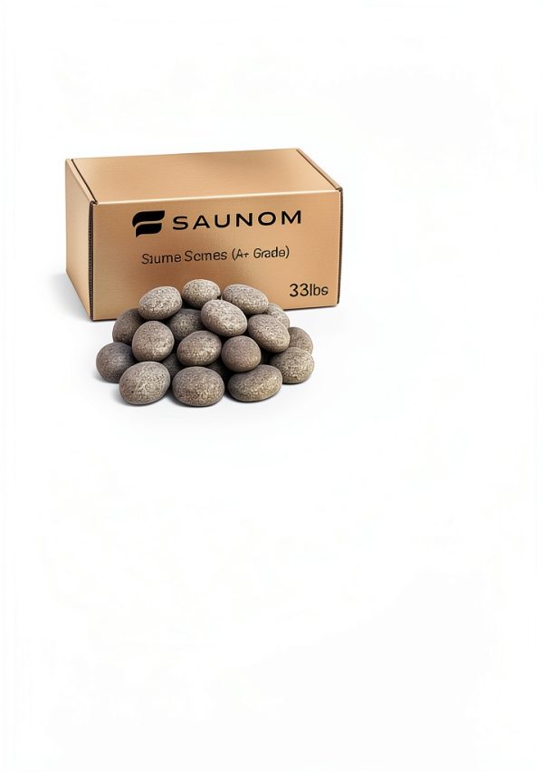 Sauna Rocks Premium A+ Natural Vulcanite 33lb Saunom Heater Accessory-4