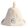 Sauna Hat Halsa 100 Percent Merino Wool Unisex Grey Sauna Cap-6