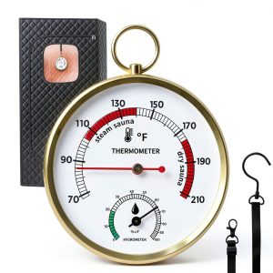 Sauna Thermometer Fahrenheit & Hygrometer by Judkoir SNTP01 Lanyard-0