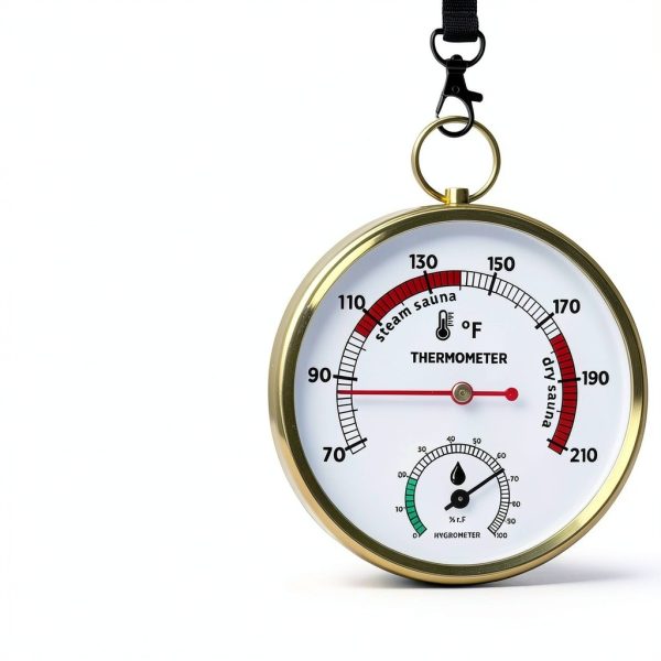 Sauna Thermometer Fahrenheit & Hygrometer by Judkoir SNTP01 Lanyard-2
