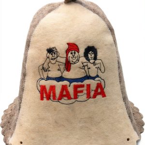 Wool Sauna Hat Mafia Luxury Banya Cap for Men Women Grey Large-0