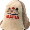 Wool Sauna Hat Mafia Luxury Banya Cap for Men Women Grey Large-7