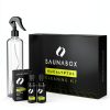 SAUNABOX All-Natural Sauna Cleaning Kit | Eco-Friendly Eucalyptus Multi-Surface Cleaner Concentrate – Chemical-Free & Biodegradable | Safe for Sauna Tents, Benches & Mats (2x1 FL.OZ./30mL)-4