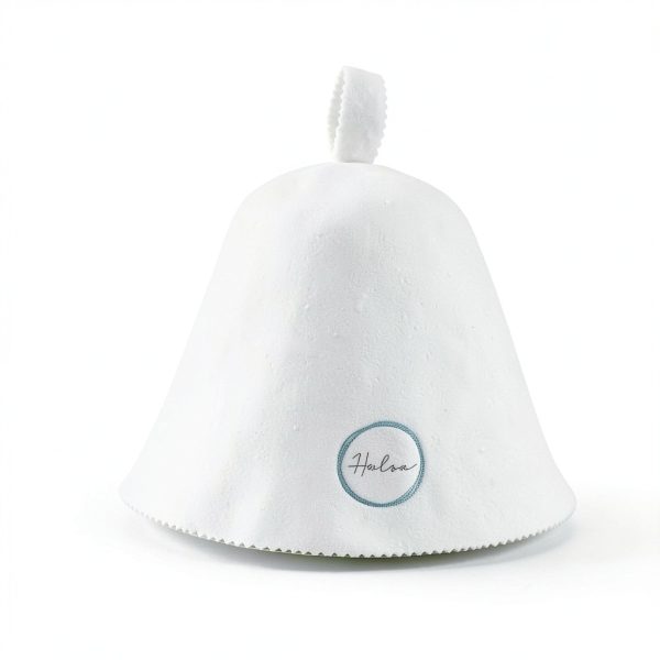 Sauna Hat Halsa 100 Percent Merino Wool Unisex Grey Sauna Cap-3