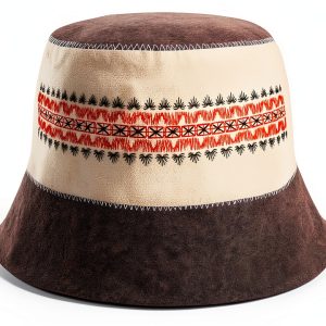 Ukrainian Wool Sauna Hat by SHSH – Embroidered Vyshyvanka, Unisex-0