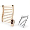 Sauna Backrest Klenz Mate S-Shaped with Non-Slip Pads White Cedar-3