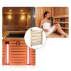 2pcs Sauna backrest，Sauna backrest Infrared，Infrared Sauna Accessories，Suitable for Sauna Rooms and Bucket Style Sauna backrests,18 x 12 Inch，Comfortable, Ergonomic s-Shaped-5
