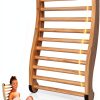 Sauna Backrest Klenz Mate S-Shaped with Non-Slip Pads White Cedar-0