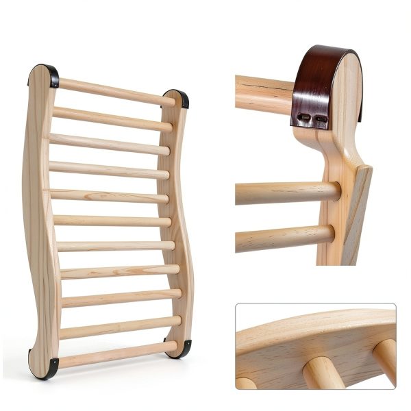 Sauna Backrest Klenz Mate S-Shaped with Non-Slip Pads White Cedar-2