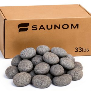 Sauna Rocks Premium A+ Natural Vulcanite 33lb Saunom Heater Accessory-0