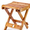 Bamboo Sauna Chair CM Foldable Bamboo Steam Seat Model 01-0