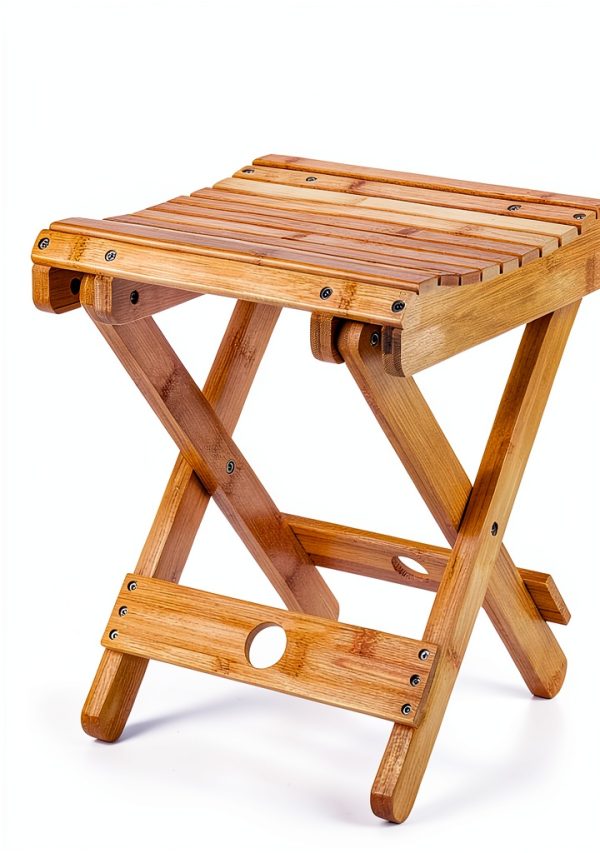 Bamboo Sauna Chair CM Foldable Bamboo Steam Seat Model 01-0