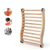 Sauna Backrest Klenz Mate S-Shaped with Non-Slip Pads White Cedar-5