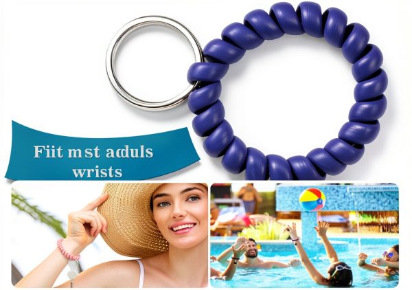 Oligei 9 Color Wrist Keychain Retractable Coil for Sauna Outdoor-3