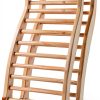 Sauna Backrest 2PCS TOLHYUN Wooden Slip-Resistant S-Shape Sauna Chair-0