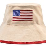 Sauna Hat Halsa Natural Wool Unisex Cap with USA Flag Eco Friendly-0