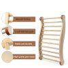 Sauna Backrest 2PCS TOLHYUN Wooden Slip-Resistant S-Shape Sauna Chair-3