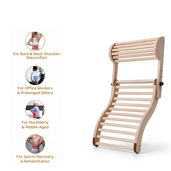 Sauna Backrest ZUKNC 2-in-1 Adjustable with Headrest Fits All Saunas-7