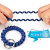 Oligei 9 Color Wrist Keychain Retractable Coil for Sauna Outdoor-2