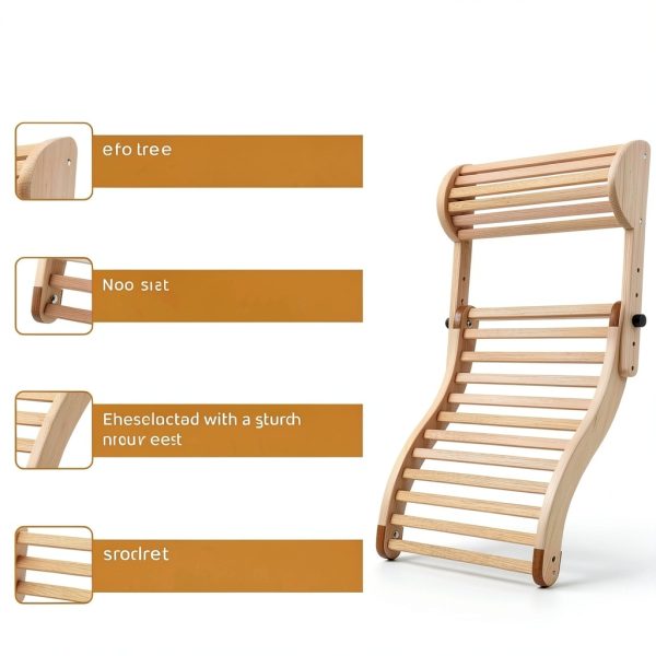 Sauna Backrest ZUKNC 2-in-1 Adjustable with Headrest Fits All Saunas-4