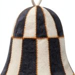 Wool Sauna Hat Checkered by ASKOLD Unisex Wool Banya Sauna Cap-0
