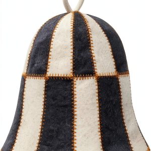 Wool Sauna Hat Checkered by ASKOLD Unisex Wool Banya Sauna Cap-0